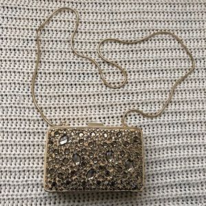Gold clutch never been used no tag